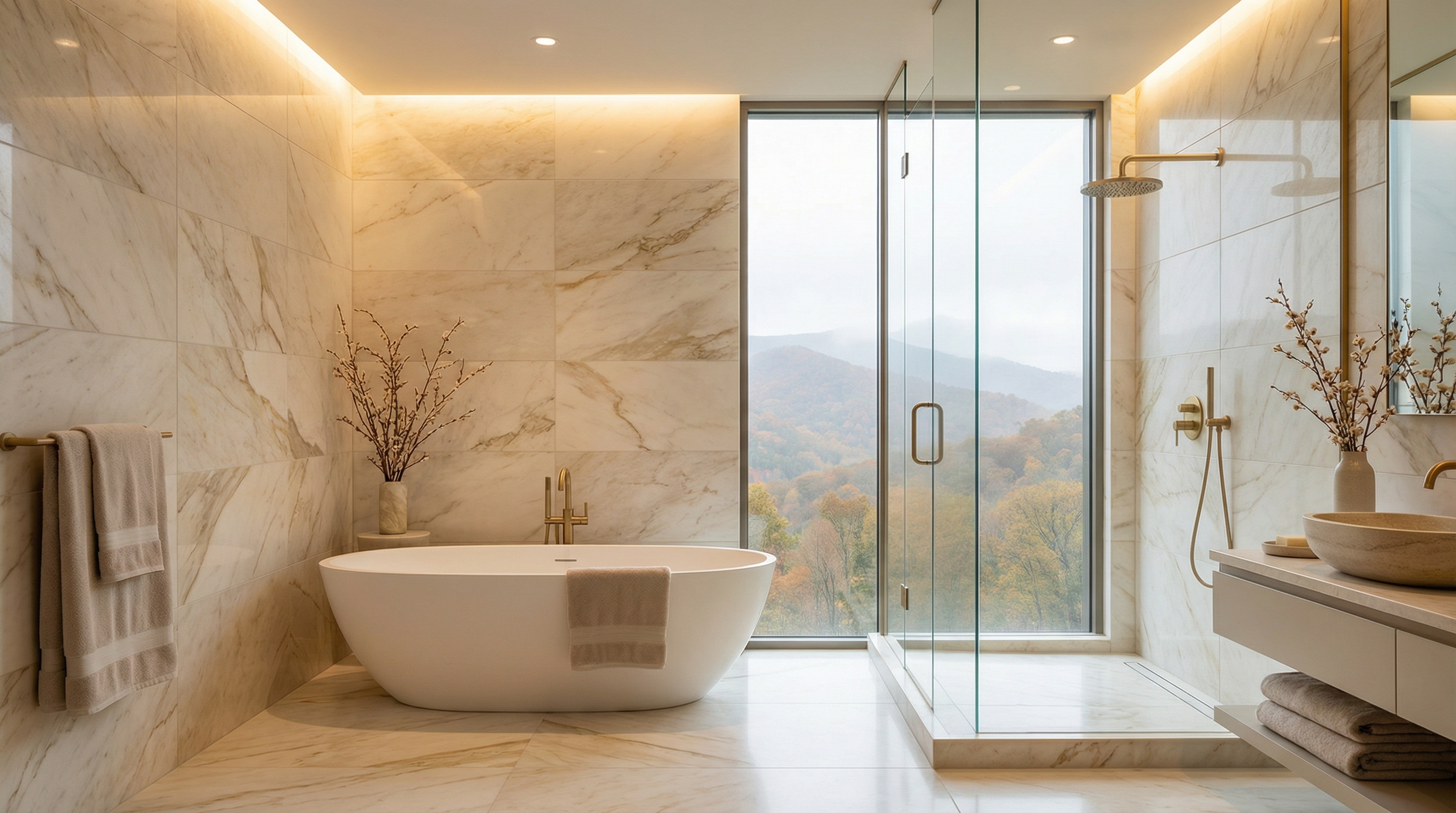 Luxury tile bathroom