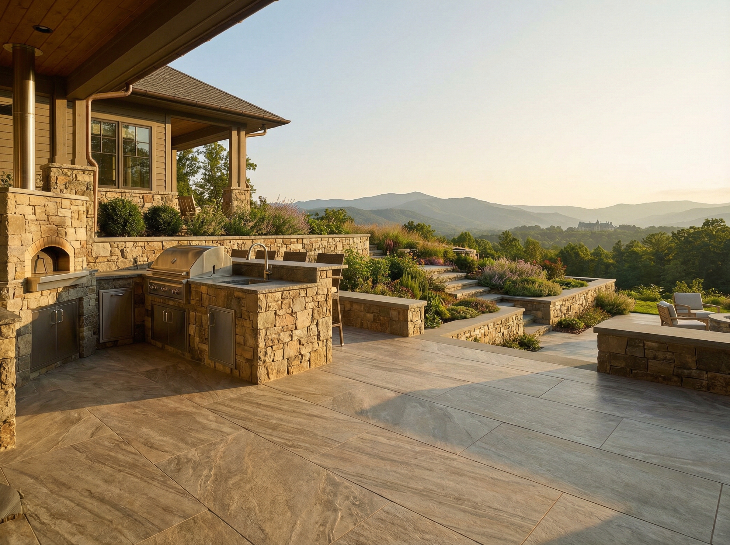 Outdoor patio tile